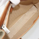 CELINE C Macadam Canvas Hand Bag Suede Gray Silver Auth 193033A-11