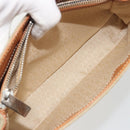 CELINE C Macadam Canvas Hand Bag Suede Gray Silver Auth 193033A-23