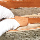 CELINE C Macadam Canvas Hand Bag Suede Gray Silver Auth 193033A-12