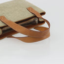CELINE C Macadam Canvas Hand Bag Suede Gray Silver Auth 193033A-7