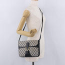 GUCCI GG Supreme Clutch Bag PVC Navy Gold 904 02 025 Auth 193045-24