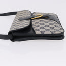 GUCCI GG Supreme Clutch Bag PVC Navy Gold 904 02 025 Auth 193045-5