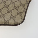 GUCCI GG Supreme Web Sherry Line Bag PVC Beige Gold 904 02 047 Auth 193046-14
