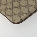 GUCCI GG Supreme Web Sherry Line Bag PVC Beige Gold 904 02 047 Auth 193046-15