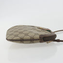 GUCCI GG Supreme Web Sherry Line Bag PVC Beige Gold 904 02 047 Auth 193046-3