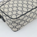 GUCCI GG Plus Supreme Shoulder Bag PVC Navy Gold Auth 193048-14