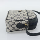 GUCCI GG Plus Supreme Shoulder Bag PVC Navy Gold Auth 193048-4
