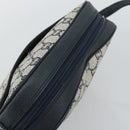 GUCCI GG Plus Supreme Shoulder Bag PVC Navy Gold Auth 193048-6