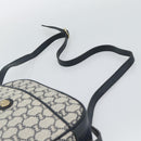 GUCCI GG Plus Supreme Shoulder Bag PVC Navy Gold Auth 193048-8