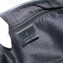 GUCCI GG Canvas Jackie Shoulder Bag Black Silver 204990 Auth 193049V-14