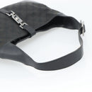 GUCCI GG Canvas Jackie Shoulder Bag Black Silver 204990 Auth 193049V-7
