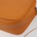 GUCCI Shoulder Bag Leather Orange Gold 308364 Auth 193050V-16