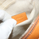 GUCCI Shoulder Bag Leather Orange Gold 308364 Auth 193050V-11