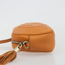 GUCCI Shoulder Bag Leather Orange Gold 308364 Auth 193050V-4