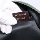 FENDI Shoulder Bag Leather Green Gold Auth 193051V-12