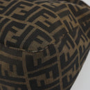 FENDI Zucca Canvas Mamma Baguette Shoulder Bag Brown Black Auth 193052V-9