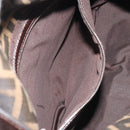 FENDI Zucca Canvas Mamma Baguette Shoulder Bag Brown Black Auth 193052V-24