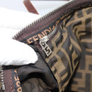 FENDI Zucca Canvas Hand Bag Black Brown Auth 193053-20