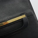 GUCCI Shoulder Bag Leather Black Gold 001 406 1803 Auth 193054-17