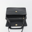 GUCCI Shoulder Bag Leather Black Gold 001 406 1803 Auth 193054-10