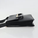 GUCCI Shoulder Bag Leather Black Gold 001 406 1803 Auth 193054-4