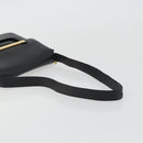 GUCCI Shoulder Bag Leather Black Gold 001 406 1803 Auth 193054-7