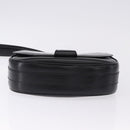 CELINE Shoulder Bag Leather Black Gold Auth 193055-6