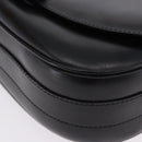 CELINE Shoulder Bag Leather Black Gold Auth 193055-16