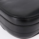 CELINE Shoulder Bag Leather Black Gold Auth 193055-17