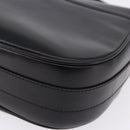 CELINE Shoulder Bag Leather Black Gold Auth 193055-18