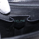 CELINE Shoulder Bag Leather Black Gold Auth 193055-21