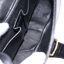 CELINE Shoulder Bag Leather Black Gold Auth 193055-10