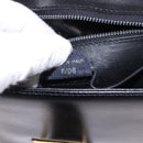 CELINE Shoulder Bag Leather Black Gold Auth 193055-11