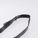 CELINE Shoulder Bag Leather Black Gold Auth 193055-14