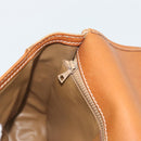 CELINE Macadam Canvas Shoulder Bag PVC Beige Gold Auth 193056-20