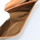CELINE Macadam Canvas Shoulder Bag PVC Beige Gold Auth 193056-22