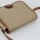 CELINE Macadam Canvas Shoulder Bag PVC Beige Gold Auth 193056-6