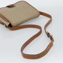 CELINE Macadam Canvas Shoulder Bag PVC Beige Gold Auth 193056-7