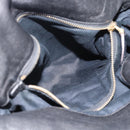 Miu Miu Ribbon Hand Bag Leather 2way Black Gold Auth 193057M-25