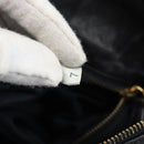 Miu Miu Ribbon Hand Bag Leather 2way Black Gold Auth 193057M-10