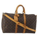 LOUIS VUITTON Monogram Keepall Bandouliere 45 Boston Bag M41418 LV Auth 193060-1