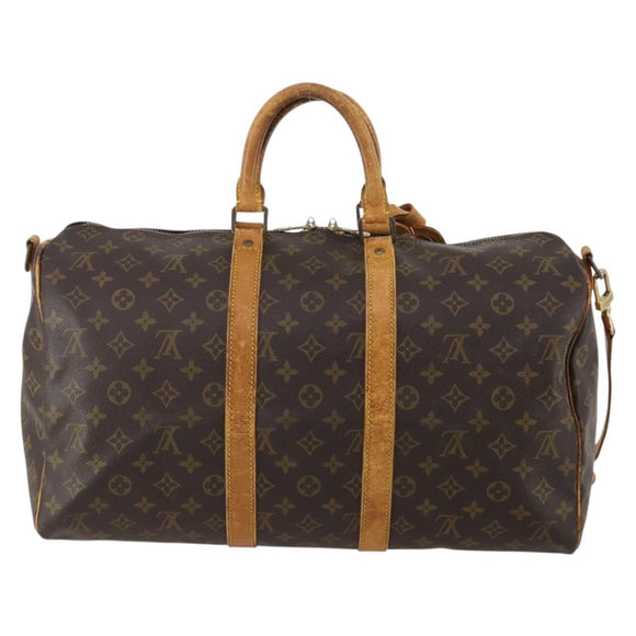 LOUIS VUITTON Monogram Keepall Bandouliere 45 Boston Bag M41418 LV Auth 193060
