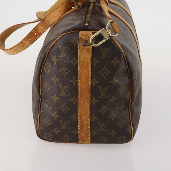 LOUIS VUITTON Monogram Keepall Bandouliere 45 Boston Bag M41418 LV Auth 193060