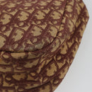 Christian Dior Trotter Canvas Shoulder Bag Red Gold Auth 193066-15