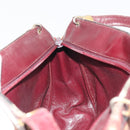 Christian Dior Trotter Canvas Shoulder Bag Red Gold Auth 193066-17