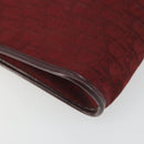 Christian Dior Trotter Canvas Shoulder Bag Red Gold Auth 193068-16