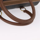Christian Dior Honeycomb Canvas Boston Bag PVC Black Gold Auth 193070-7