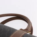 Christian Dior Honeycomb Canvas Boston Bag PVC Black Gold Auth 193070-8