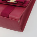 Salvatore Ferragamo Vala Shoulder Bag Leather Pink Gold Auth 193072-9
