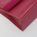Salvatore Ferragamo Vala Shoulder Bag Leather Pink Gold Auth 193072-14